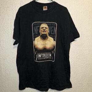 Vintage 2002 Brock Lesnar WWE Unforgiven PPV Promo Wrestling Graphic T Shirt XL